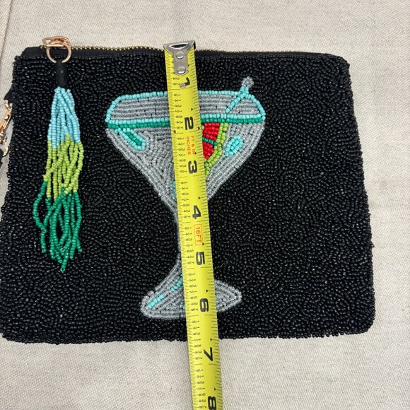 Sincerely Jules Beaded Martini Wristlet - Black - Picture 4 of 5
